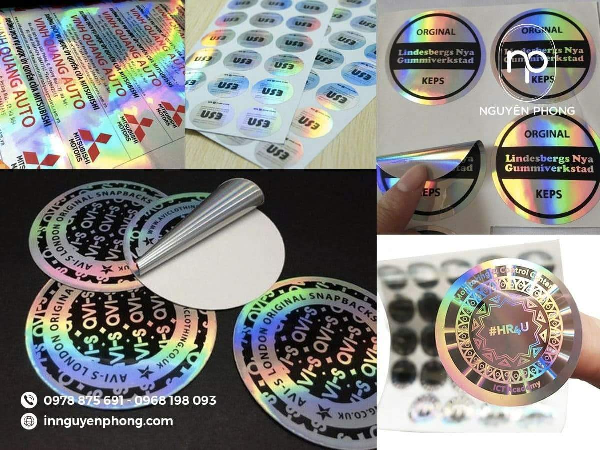 Mẫu tem 7 màu đa dạng